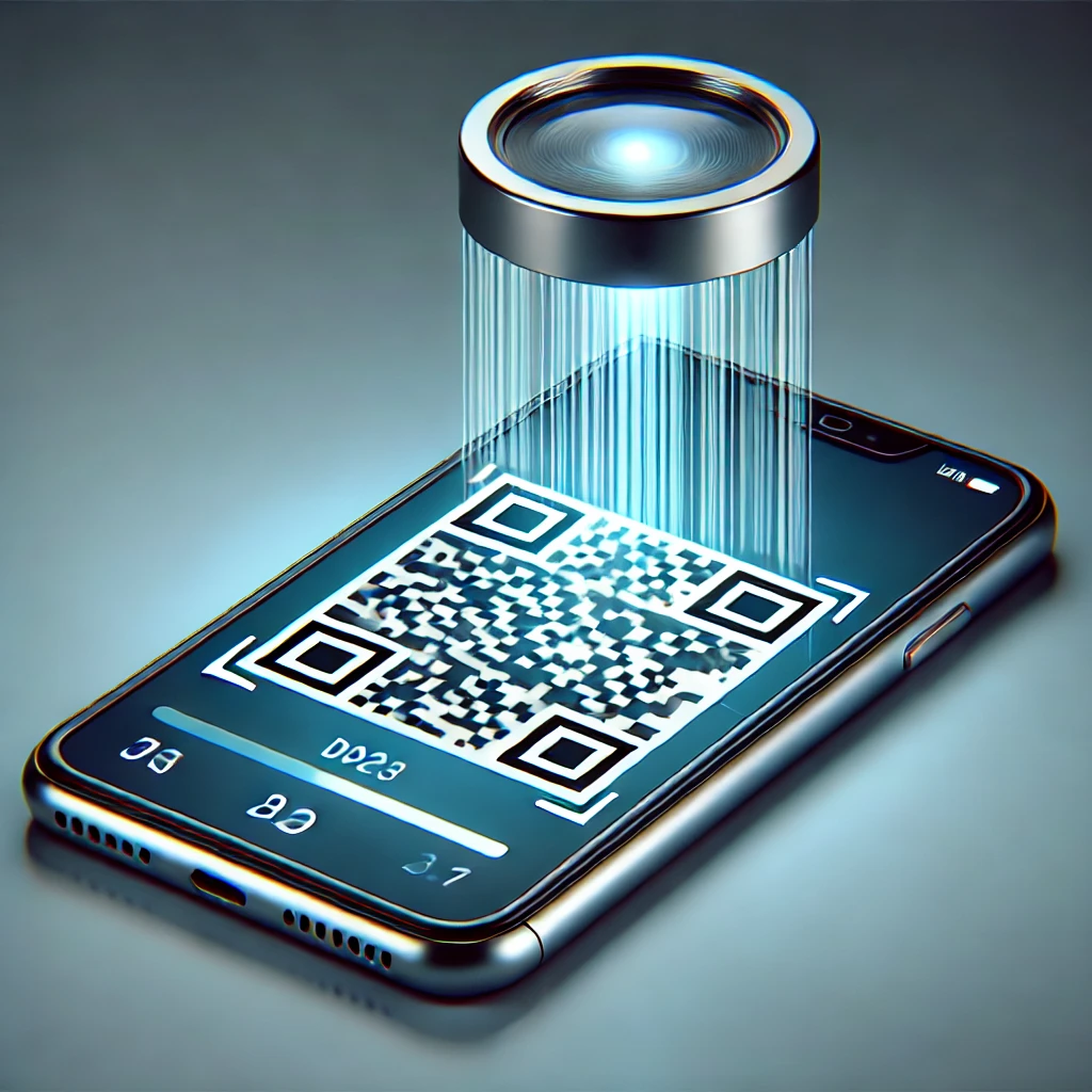 QR-Code wird gescannt