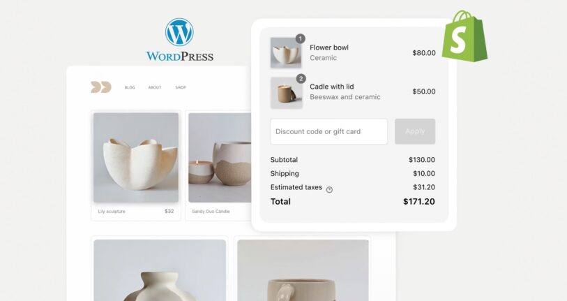 Wordpress und Shopify verbinden. Offizielle App