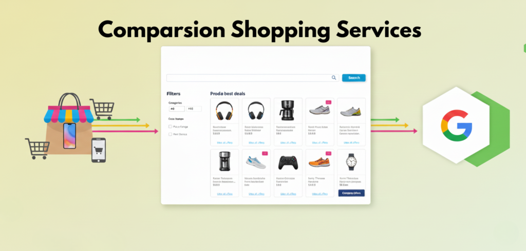 Comparison Shopping Services: Produktvergleich mit Google-Symbol