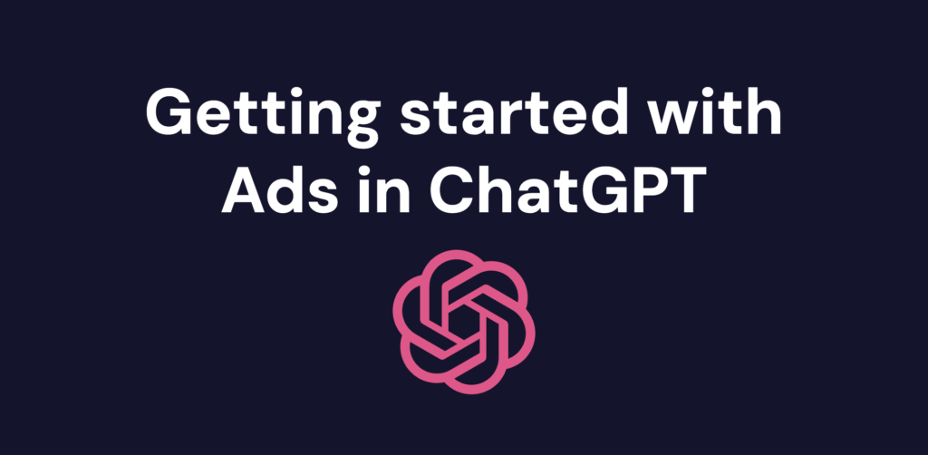 Getting started with Ads in ChatGPT – Banner mit OpenAI-Logo