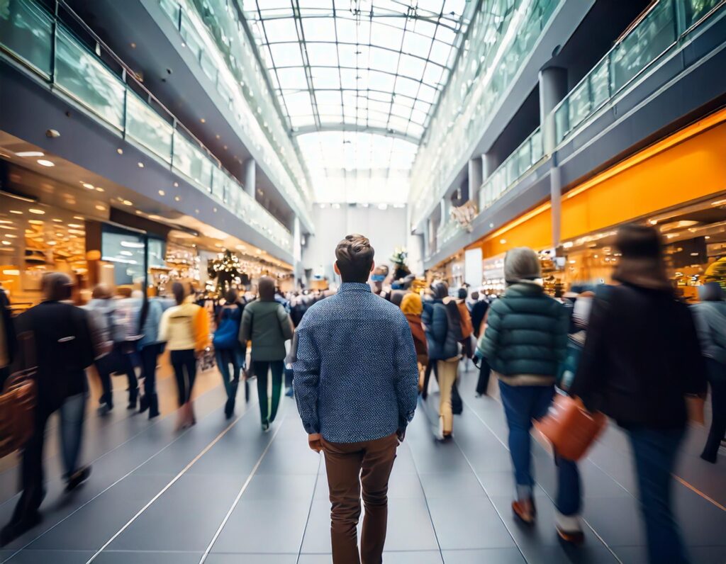 B2B und Online-Marketing. Wie jemand durch die Messe läuft vs. Online Leads generieren