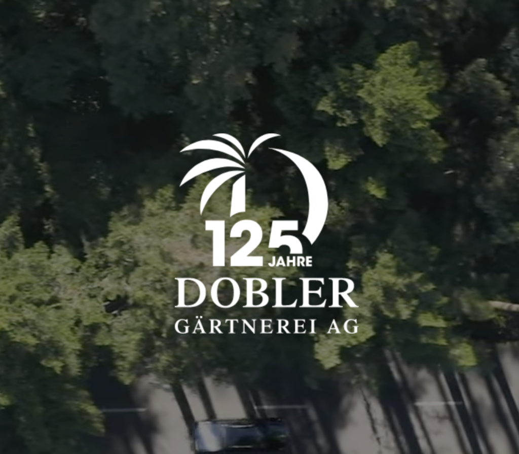 Jubiläumslogo der Gärtnerei Dobler: 125 Jahre