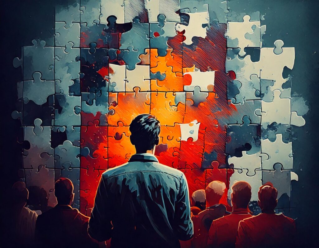 Ein Puzzle für die Darstellung von unterschiedlichen Zielgruppen im Webdesign