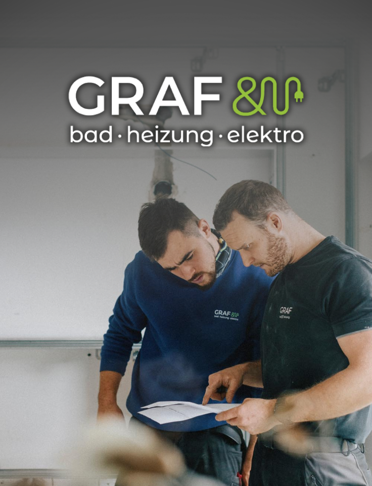 Zwei Mitarbeiter von Graf bei der Planung