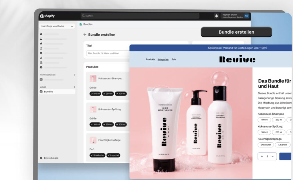 Shopify Bundle – mehr Umsatz durch Produkt-Bundles